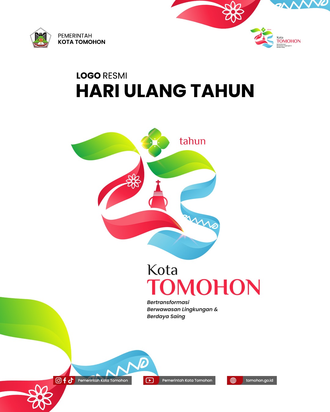 Logo Resmi HUT ke-24 Kota Tomohon